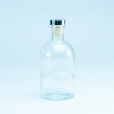 Luxe Fles Transparant Met Dop - 250 Ml